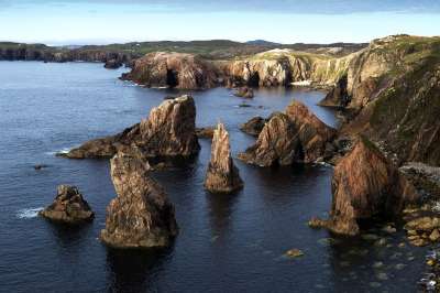 悬崖 海岸 海滨 堆 岩石 海洋 日落 景观