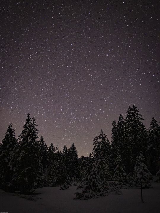 星空 山 景观 星星 夜空 空间 天堂 宇宙 夜晚 自然
