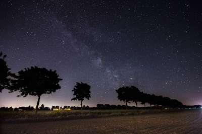 银河系 夜晚 星星 银河 夜空 星空 天堂 空间 长期接触