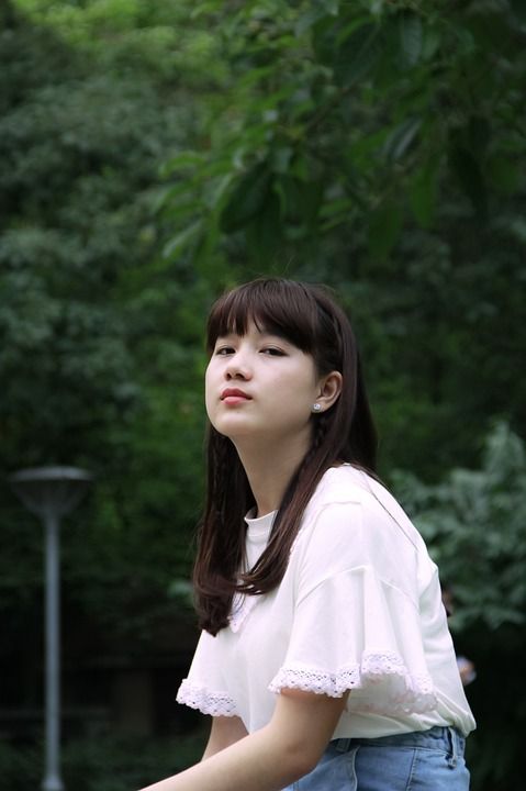 大学生 川师校园 青春时光 女孩 年轻 肖像 亚洲 美女 严重