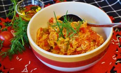 白饭 饭菜 辣椒 洋葱 食物 享受一顿 晚餐 厨房 健康