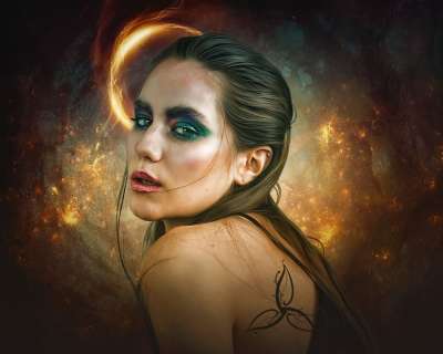 哥特 幻想 黑暗的 肖像 魔法 光 梦 女士 女孩 女性