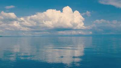 海洋 天空 云 反射 海 水 蓝色的大海 蓝色的水 自然 风景