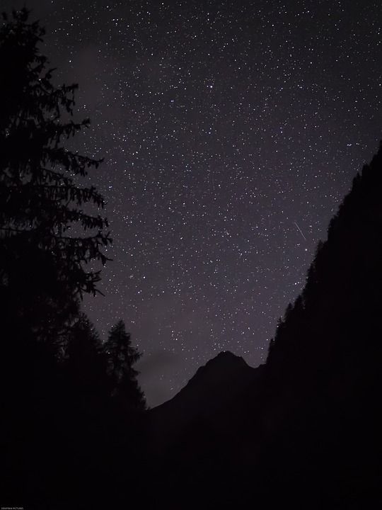 星星 天堂 夜晚 星空 星系 宇宙 银河系 黑暗的 天文学