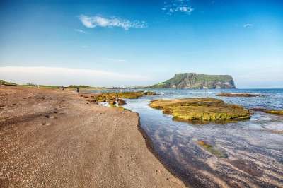济州 济州岛 日出时的薪水 Olle 鳃 大自然 旅行 海洋 天空
