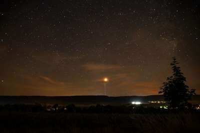 星星 天堂 风车 黑暗的 在晚上 夜空 火星 行星 天文学