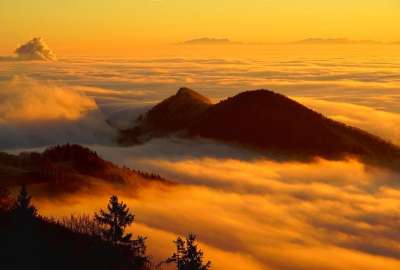 山 首脑 云 瑞拉 高山 天空 多雾路段 云海 景观 自然