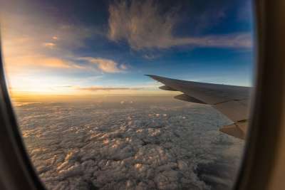旅行 飞机 日落 地平线 成功 棕色的旅行 棕色落日 棕色飞机