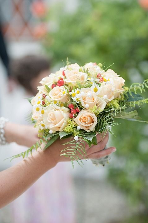 婚礼 庆典 固定的 庆祝活动 花 结婚 一束花朵 恋人 插花