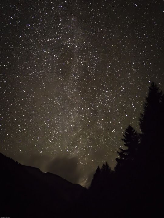 星星 天堂 夜晚 星空 星系 宇宙 银河系 黑暗的 天文学