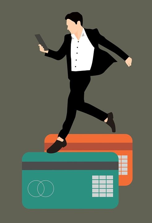 签证 虚拟签证 信用卡 金融 在线 商人 药片 年轻 成人