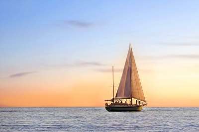 海景 帆艇 航行 海洋 海 水 景观 旅行 航海的 自然