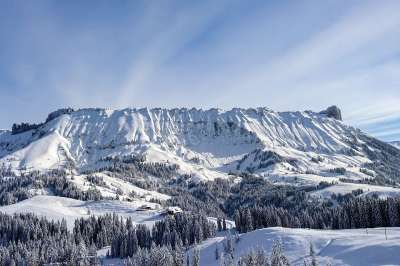 山 雪 阿尔卑斯山 瑞士 冬天 自然 景观 施拉滕弗勒