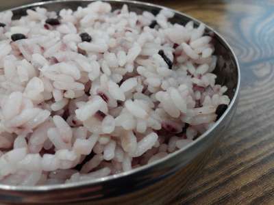 白饭 鲍勃 黑米 食品 食物 烹饪 大韩民国 韩国食品