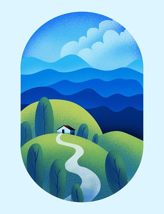 山 小山 房子 小屋 景观 自然 山 山 山 山 山 房子