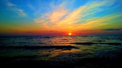 海滩 云 地平线 海洋 海 海景 天空 太阳 日出 日落 水
