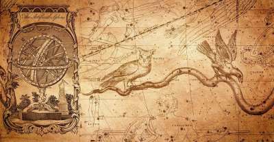 Armillar球 星座 星座图 猫头鹰 乌鸦 占星术 空间 老的