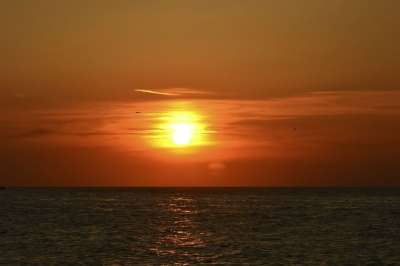 太阳 圆形的 圆圈 看法 海 海岸 和平 自然 船 日落