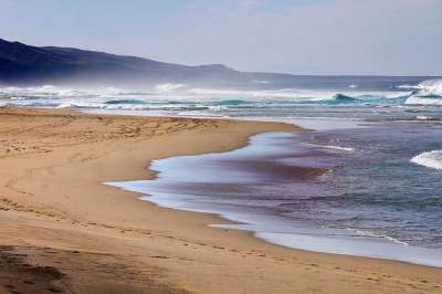 海滩 海 波浪 沙 海岸 海洋 蓝色的大海 水 自然 山