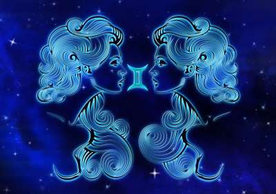 星座 双胞胎 星座运势 设计 占星术 解释 天堂 发光 背景