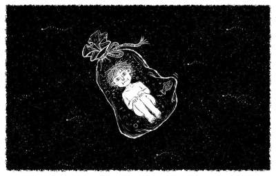 童话故事 夜晚 鱼 天空 睡觉 绘画 睡眠 星星 悲哀