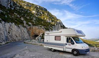 露营车 假期 野营 旅行 冒险 路 夏天 隧道 山 护照