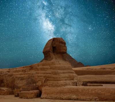 星星 夜空 金字塔 狮身人面像 埃及 星空 天堂 情绪 黑暗的