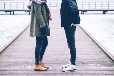 人们 夫妻 鞋子 运动鞋 棕色 皮革 旅行