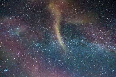 星系 北极光 极光 北极 雪 朗伊尔城 发光现象 神奇的夜晚