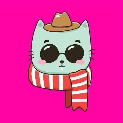 猫 宠物 帽子 围巾 眼镜 脸 头 可爱的 猫科动物 动物