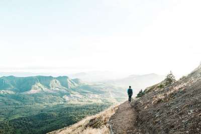 冒险 远足 小山 景观 山 户外 小路 踪迹 谷