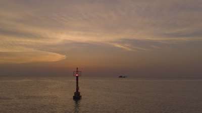 日落 Sunset Light Tower Ocean 灯塔 海
