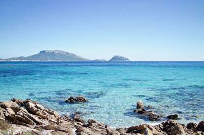 景观 海 自然 水 天空 夏天 蓝色的 假期 旅行 撒丁岛