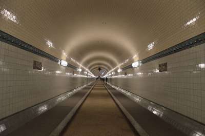 汉堡 德国 Elbtunnel 观光 建筑学 建筑 城市 砖 限
