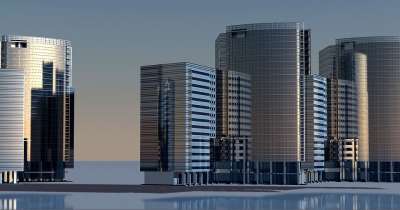 摩天大楼 建造 建筑学 城市 高的 城市规划 轮廓 塔 阴凉处