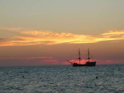 船 海 罗兹 水 邮轮 大海 旅行 天空 夏天 海浪