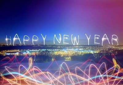 新年快乐 新的一年的一天 西尔维斯特 新年除夕 2016年新年 问候卡
