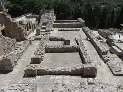 废墟 皇宫 Minoans 克里特岛 希腊 考古遗址 考古