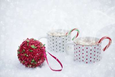 热巧克力 雪 围巾 圣诞节 热的 喝 冬天 巧克力 可可 饮料