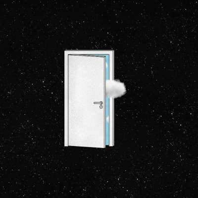 门 天堂 宇宙 星星 繁星点点 星系 空间 房子 云 天空