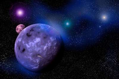 空间 星星 宇宙 星空 背景 明亮的 行星 蓝色的 多雾路段