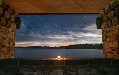 夜晚 光 湖 Windows 宇宙 星空 夜空 银河系 星星
