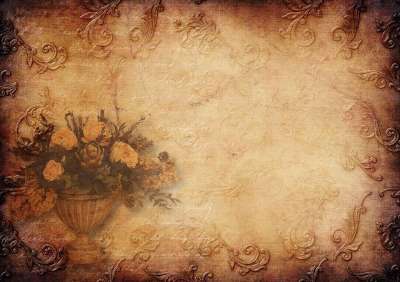 花 装饰品 框架 年份 时髦 写作 纸 复制空间 优质的 老的