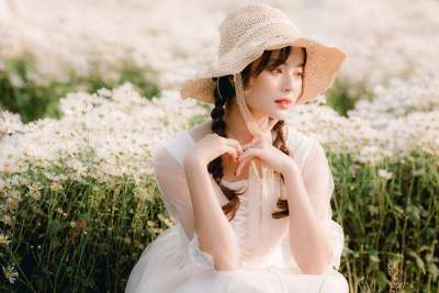 女士 自然 肖像 户外 亚洲人 亚洲女人 年轻女子 女性 模型