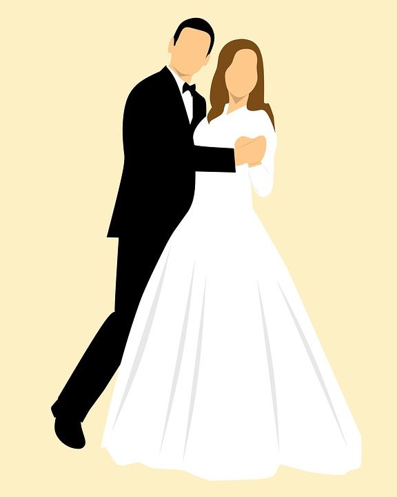 新娘 夫妻 婚礼 艺术 美丽的 卡通片 剪剪贴画的 剪下 画画