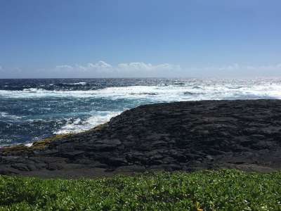 大海 黑沙滩 夏威夷