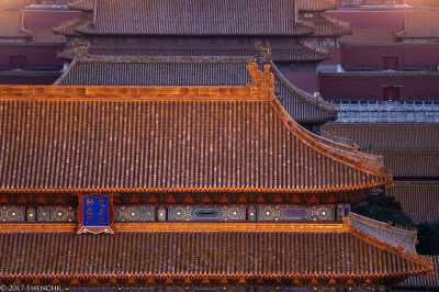 皇家宫殿 建造 中国 北京 紫禁城 历史 古老的 国籍 象征