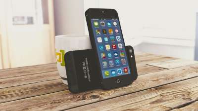 移动的 苹果手机 Iphone 5 3D 手机 手机摄影