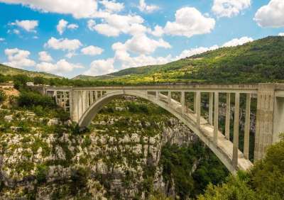 Pont De L Artuby 桥 车检峡谷 峡谷 法国 景观