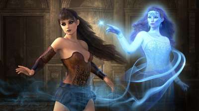 幻想 鬼 女士 现场 女孩 魔术 极好的 搞笑 梦 情绪